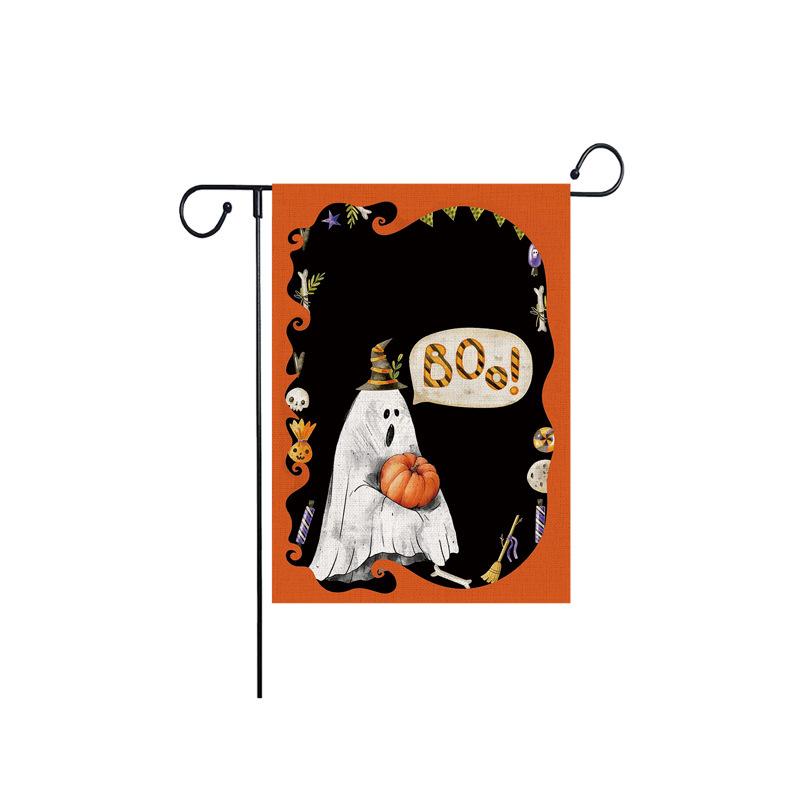 Cross-Border Double-Sided Halloween Garden Flag