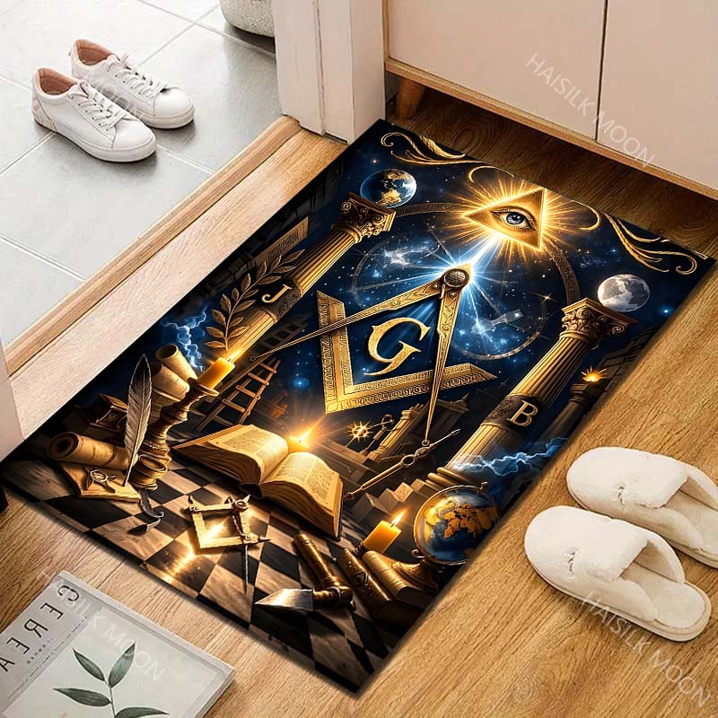 Mysterious symbolism and tools Print Carpet Rug for Living Room Bedroom Sofa Doormat Home Decor Non-slip Floor Mat