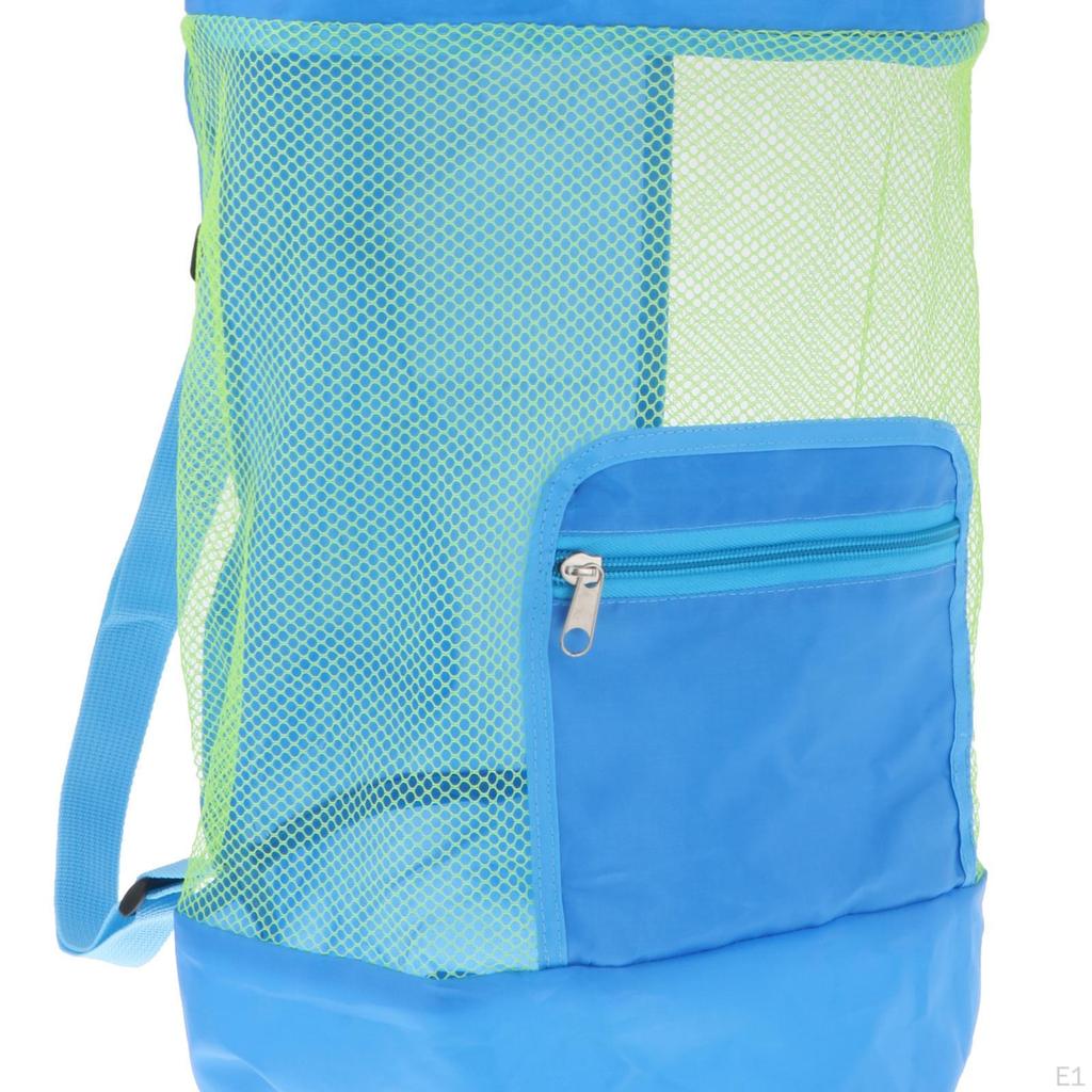 Beach Bag Collection Adjustable Carry Straps Sand Toy Shell Mesh