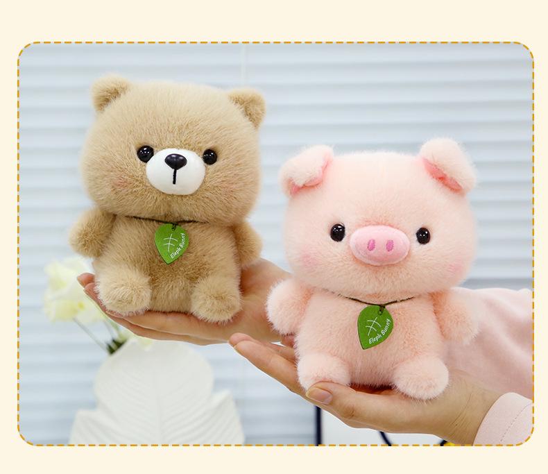 Cartoon Cute Panda & Rabbit Plush Toys - Desk Companion Series