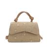 Fashion Temperament Gentle Weaving Lace 2025 Straw Weaving Personality Summer New Foreign Style Shoulder Crossbody Small Square Women's Bag