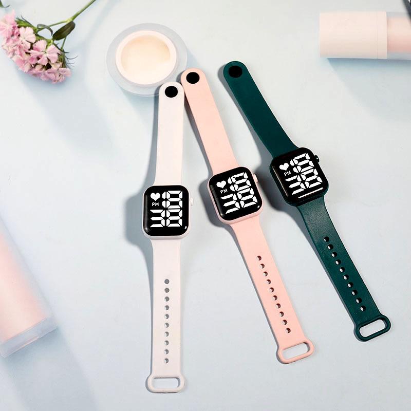 Y1 Upgraded LED Square Sports Watch – Simple Button Design for Couples & Students