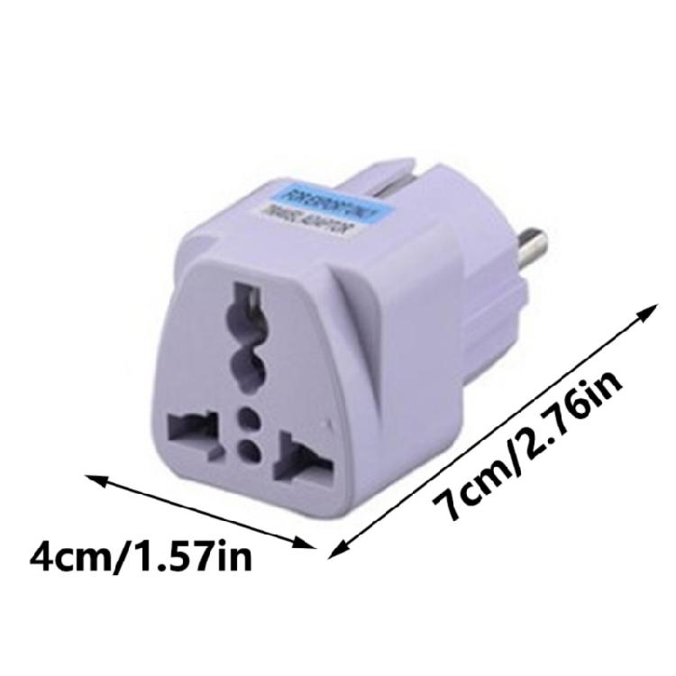 EU to US Adapter Travel Conversion Plug for Travelling Compatibility with Same Port Outlets Across Europe and Asian