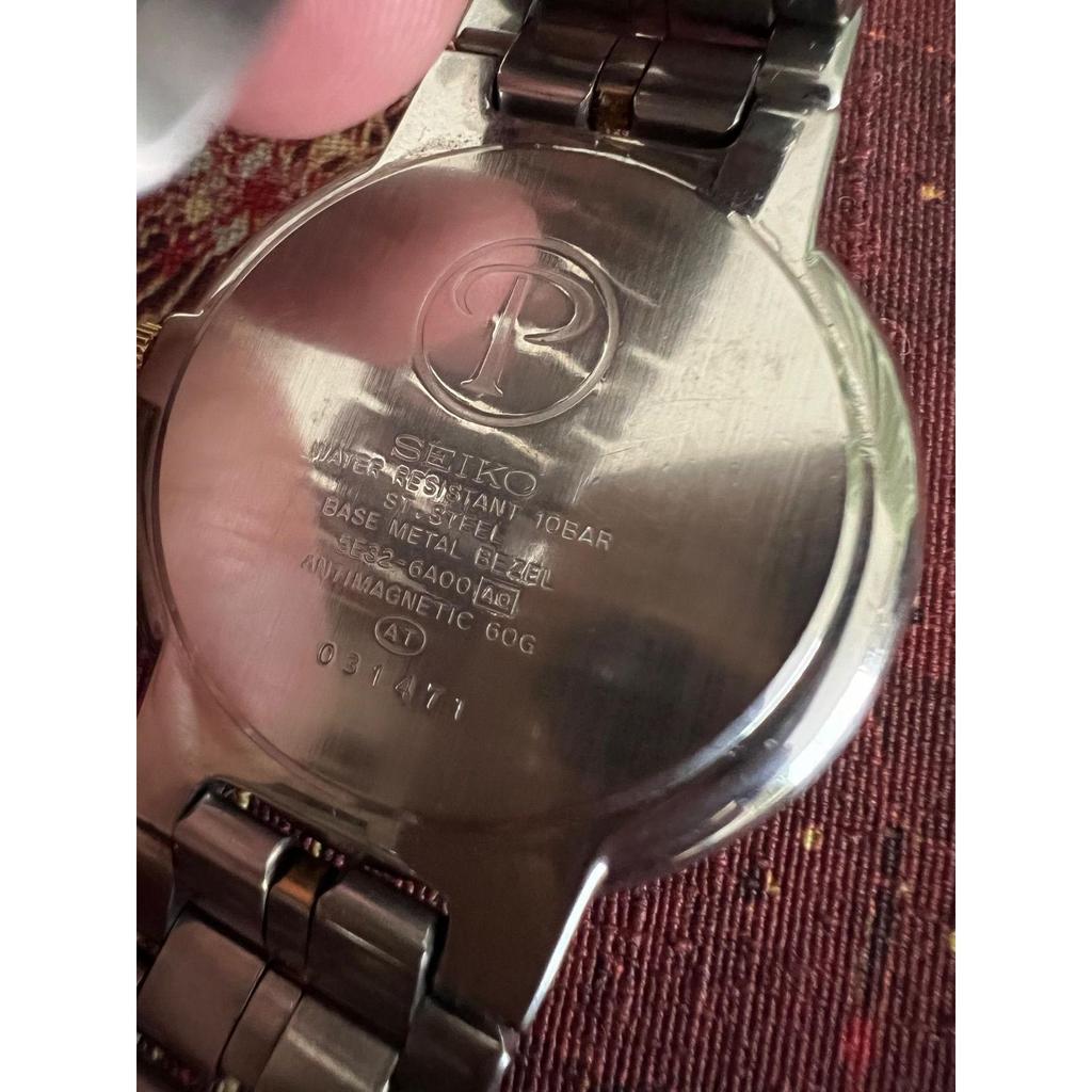 Used Seiko Presage Quartz watch 5E32-6A00 Working item Combination Men's SEIKO