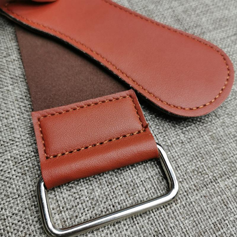 Genuine Leather Strop Strap Barber Straight Razor Folding Knife Knives Sharpening Shave Sharpener Sharpening Belt