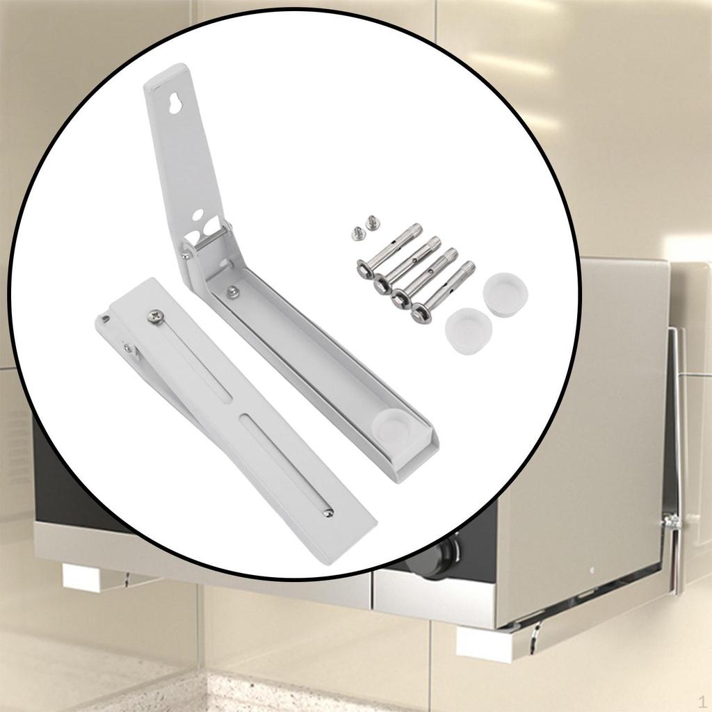 Carbon Steel Microwave Oven Bracket Accessories Retractable Extendable Adjustable Practical Wall
