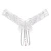 Women's Sexy Crotchless Thongs Lace Hollow Out Underwear For Women Erotic T-back Hot Transparent Panties Female Bow G-string New
