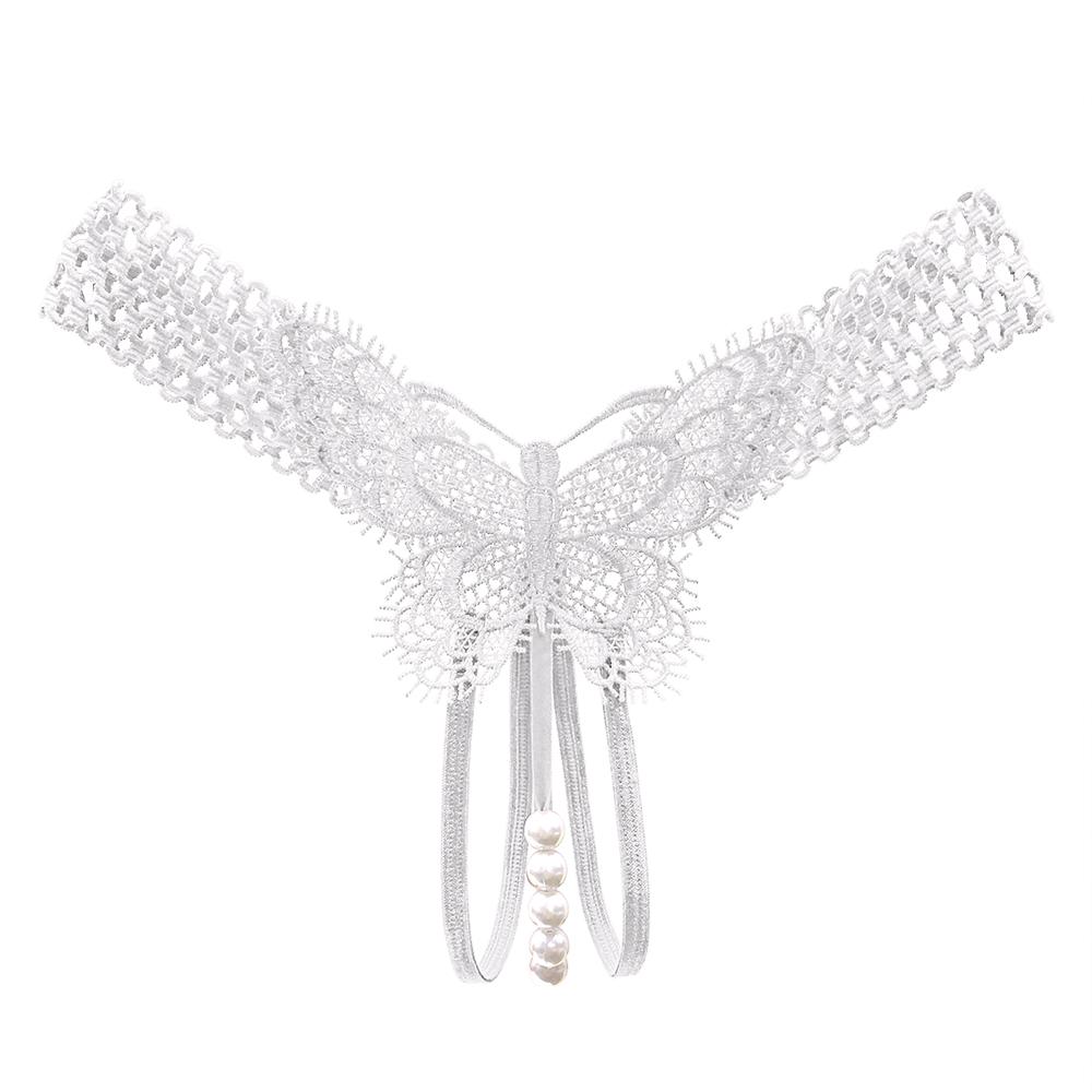 Women's Sexy Crotchless Thongs Lace Hollow Out Underwear For Women Erotic T-back Hot Transparent Panties Female Bow G-string New
