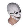 Scary Skull Mask with Movable Jaw Flexible Latex Halloween Costume Party Props Cosplay Accessory