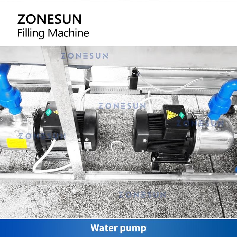 ZONESUN 5 Gallon Drinking Water Liquid Barreled Water Filling Machine Bottle Rinsing Packaging Capping Sealing ZS-XG100J