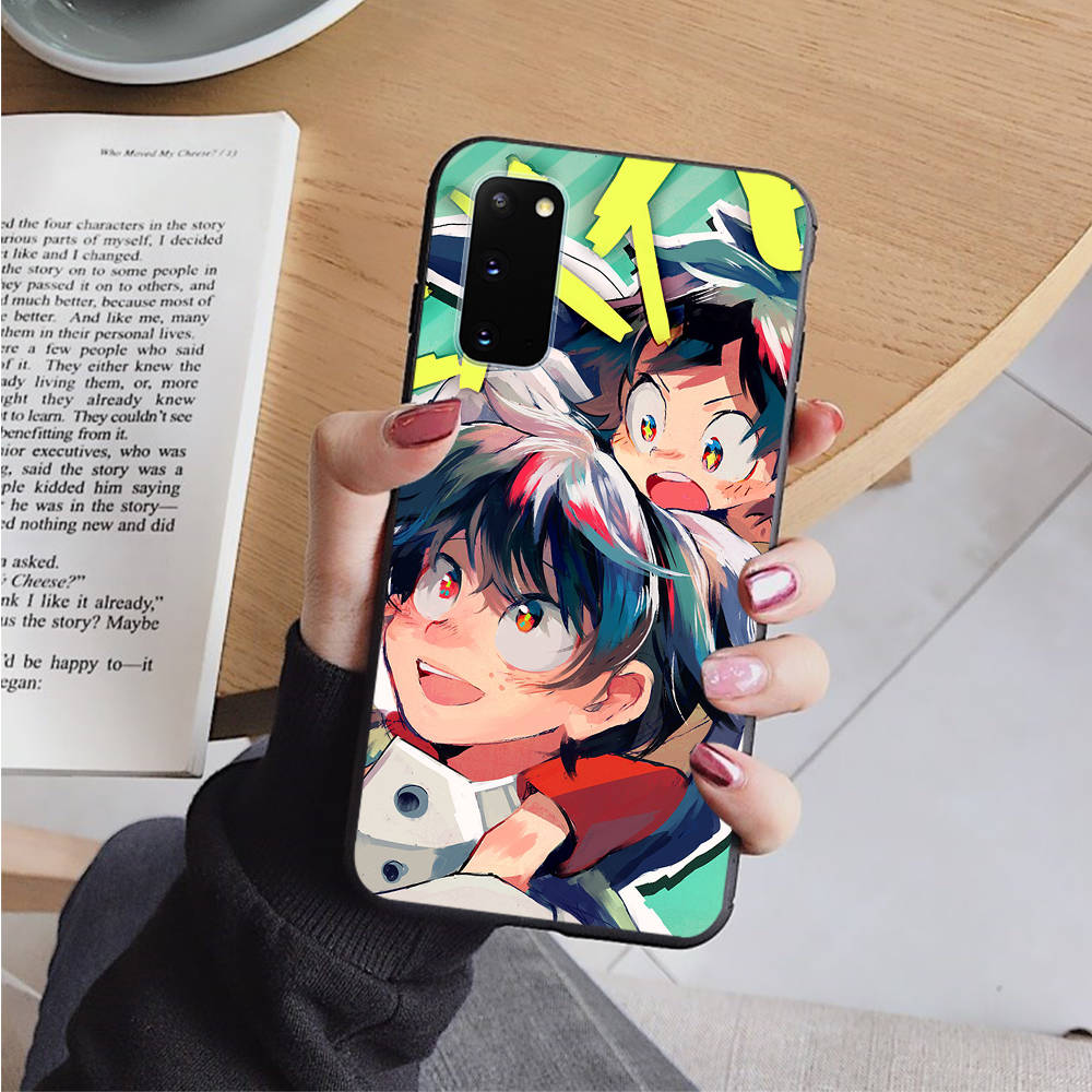 AD87 My Hero Academia Black Case for OPPO Reno 8 6 5 4 Pro Find X3 A17 A31 A38 A40 A53 A54 A55 A74 A76 A78 A77 A80 A94 A95 A96 Pro Sofe Cover