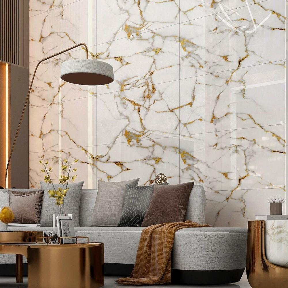 10pcs Imitation Marble 3D Foam Wall Sticker Self Adhesive Renovation Tile Sticker  Room Decor