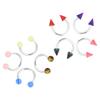 110pcs/set Tongue Nose Belly Button Rings Mixed Stainless Steel Body Piercing Jewelry