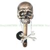 652F Motorbike Helmet Holder Wall Mount Helmet Rack Skull Helmet Stand Skull Head Holder for Coat Wall Decorations