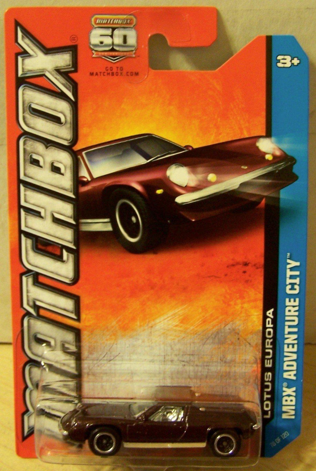 

Matchbox MBX Adventure City Lotus Europa темно-фиолетовый из 120 штук от Mattel #78