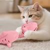 Fish-Shaped Cat Treat Dispenser Toy Silicone Interactive Cat Toy Cats Slow Feeders  Small Pets