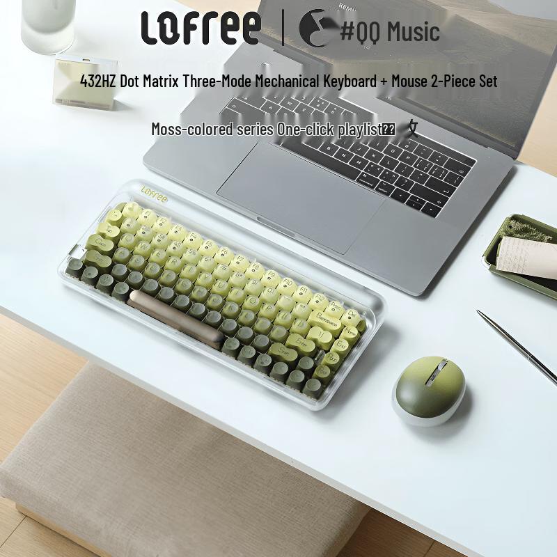 Lofree Dot Wireless Mechanical Keyboard & Mouse Set - QQ Music Edition