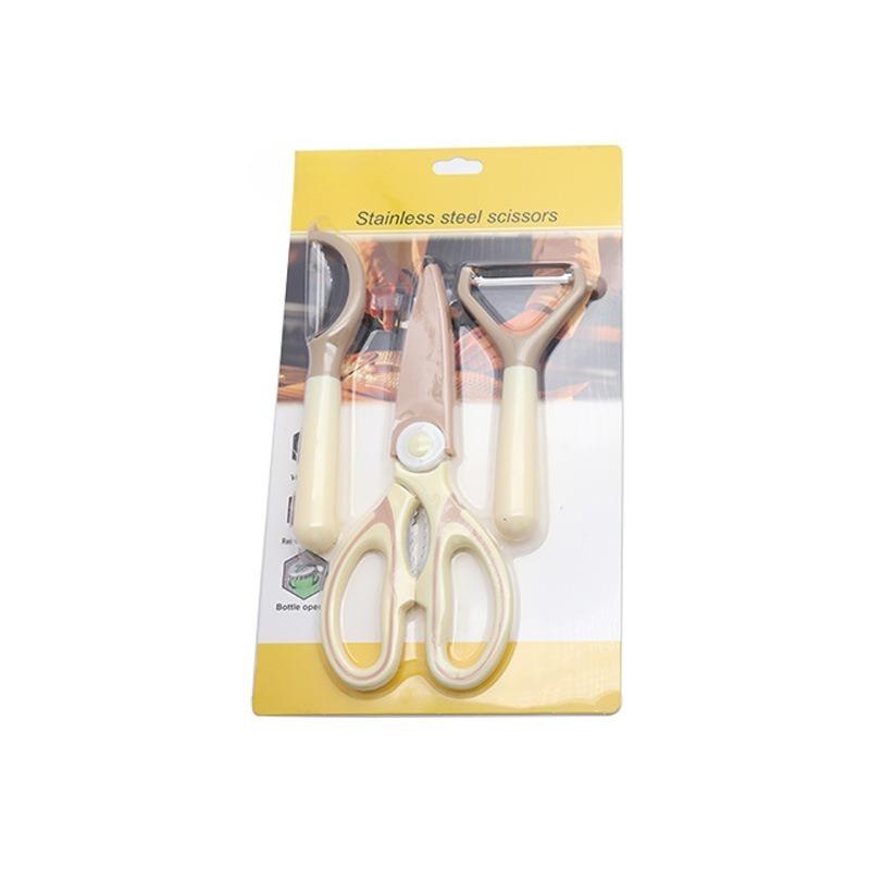 Household Kitchen Scissors Set, Multifunctional Scissors Chicken Bone Stainless Steel Kitchen Scissors