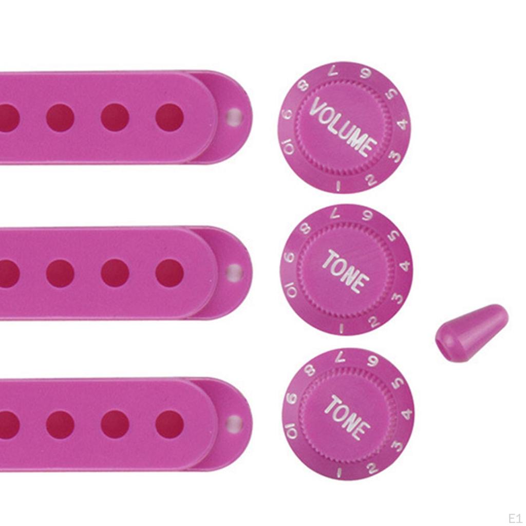 Guitar Pickup Covers with Knobs for Accessories