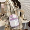 Nylon Star Ita Bag PVC Y2K Anime Display Bag Crossbody Bag Transparent Handbag Daily