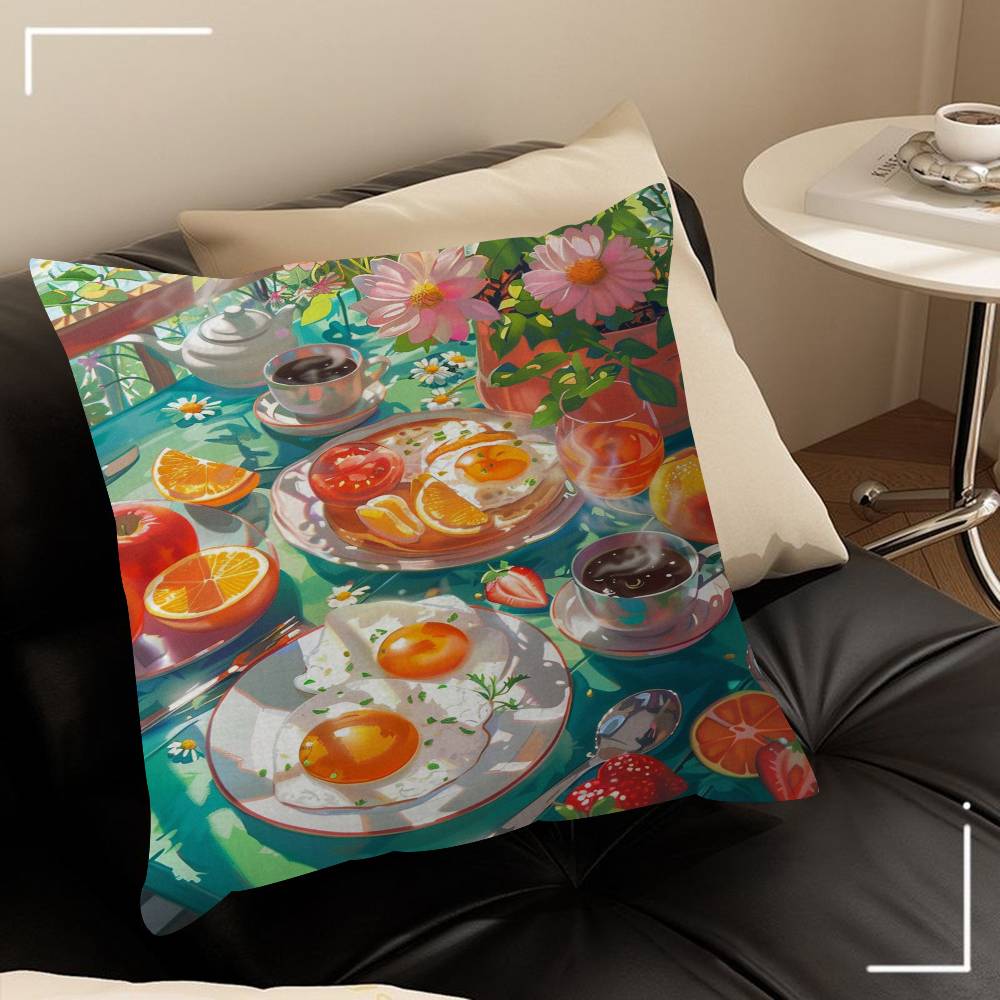 Delicious Food 4545cm Cushion Cover Pillow Cover Decor Pillowcase Home Pillowcase For Couch Pillow