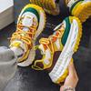 European Station Men's Shoes Live Broadcast Summer Mesh Breathable Casual Sports Shoes Students Versatile Thick Soles Heightening Dad Shoes