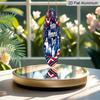 2D Flat, 1pc Round Happy Memorial Day Aluminum Hanging Sign, Patriotic US Soldier Silhouette Firework Flag Design, Weatherproof Metal Wall Decor
