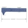 Hand  Sliding Gauges Plastic Vernier Calipers Rulers Measuring Tool Double scale mm/inches  Mini Pocket Rulers 100mm Jewelry