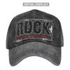 Rock stereo embroidered baseball cap distressed embroider duck tongue ancient hat sun protection sun hat men's hat