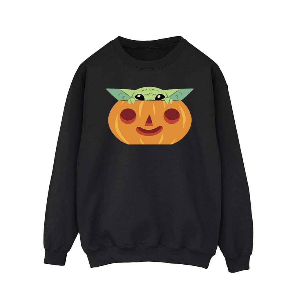 Star Wars Mens Grogu Pumpkin Sweatshirt