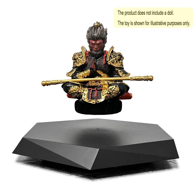 A Magnetic Suspension Display Stand With Rotating Function, Suitable For Collectibles, Jewelry, Hand-Made Doll Display