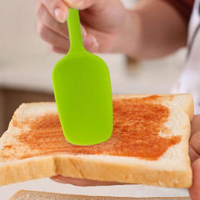 Yousheng Silikon Backspatel Desserts Rutschfester Griff Creme Rührutensil Kuchencreme Rührgerät Leicht zu reinigendes Gebäckwerkzeug