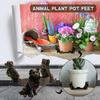 Forma Animale Supporto per Gatti Forma Animale Design Gatto Cane Alzavasi Decorazione Casa