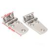 2 PCS 316 Stainless Steel Marine Offset Hinge Mirror Polished 2-1/5" x 1-1/2" Boat Shortside Hinge Offset Short Side Design