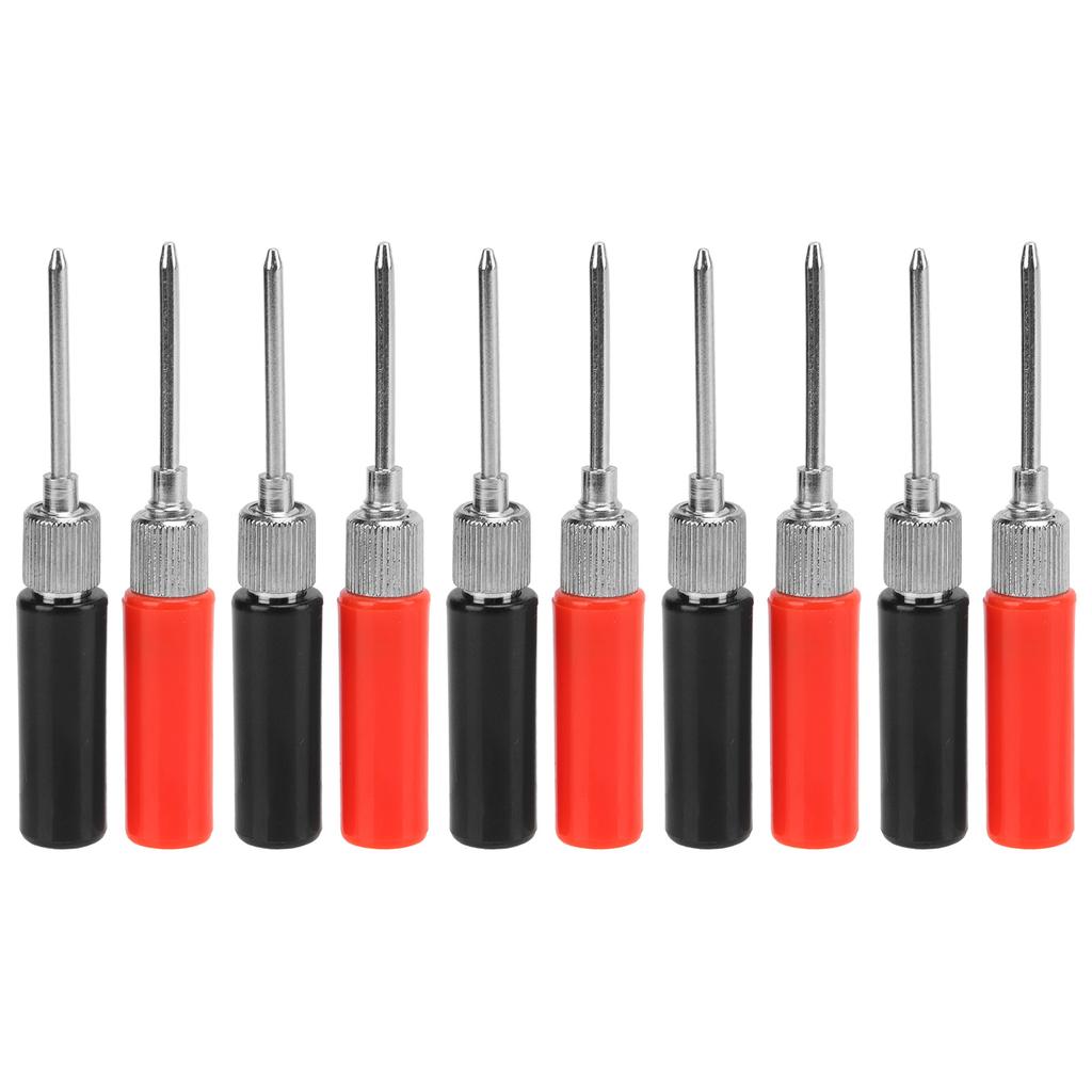 5 Set Test  Probe Pins Multimeter Solderless Needle 2mm J.30014 30VAC?60VDC 24A Red Black