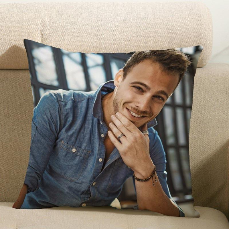 Yeni Gelen Kerem Bursin Yastık Kılıfı Yatak Odası Ev Dekoratif Yastık Kılıfı Kare Fermuarlı Yastık Kılıfları Saten Yumuşak Solmaz