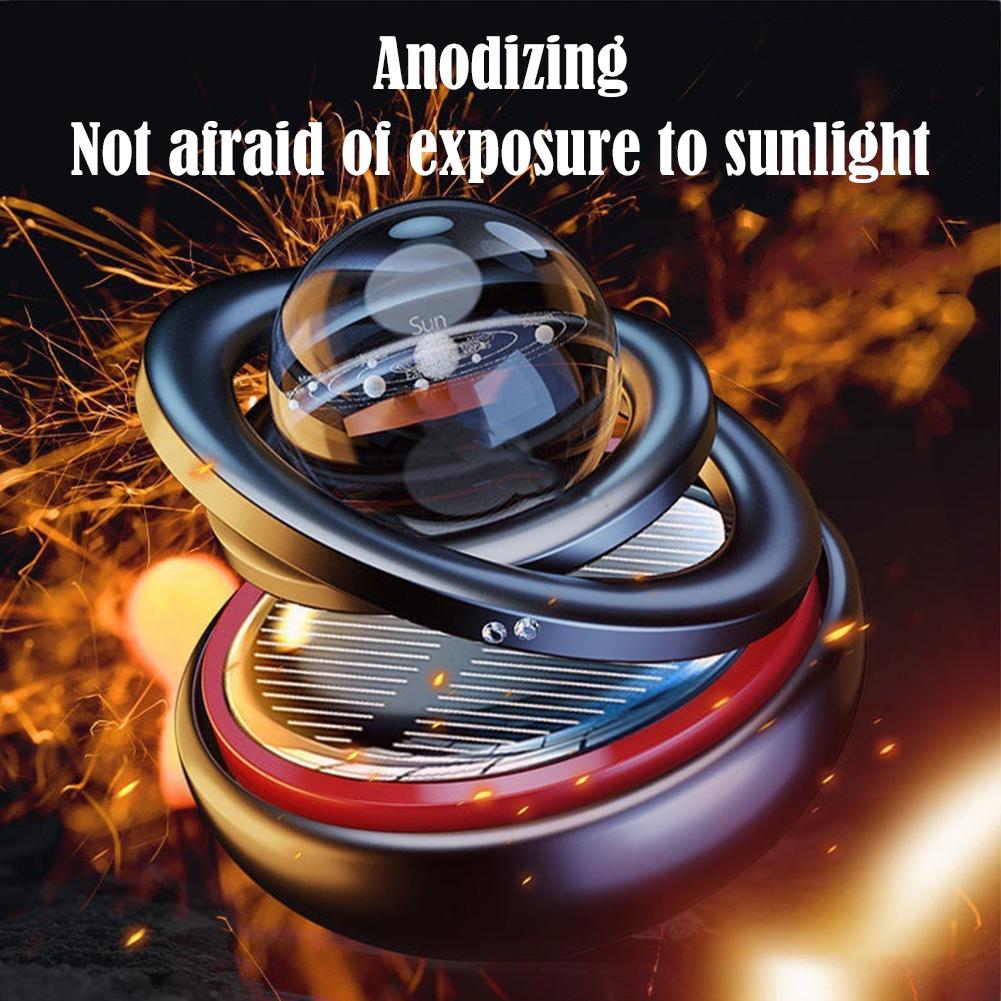 Car Solar Ornaments Rotating Car Double Suspended Double Suspended Crystal 360° Rotation Ball Aromatherapy Perfume Ornaments
