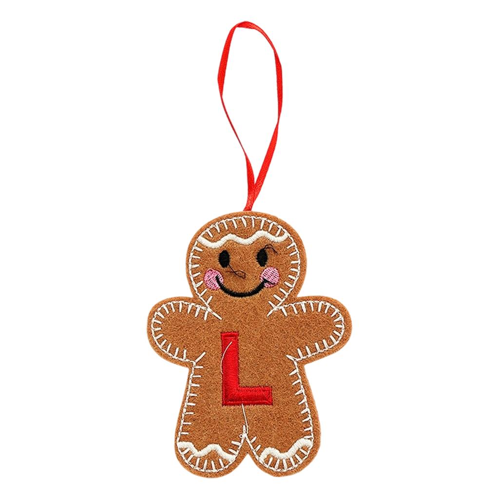 Christmas Gingerbreads Man Decorative Pendant Christmas Tree Pendant Christmas Letter Biscuits Man