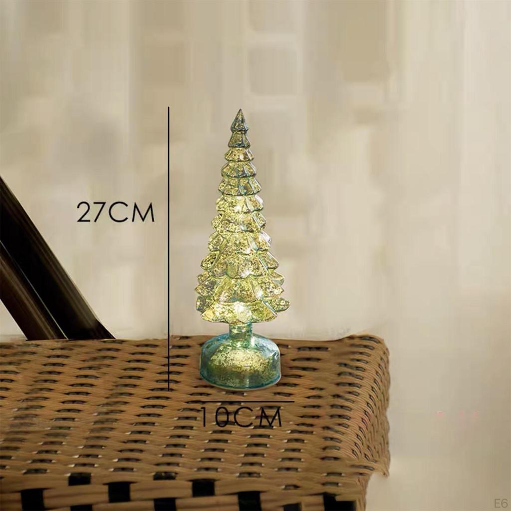 Christmas Tree Night Light Ornament Decoration Xmas LED Lighted Indoor Atmosphere for Party