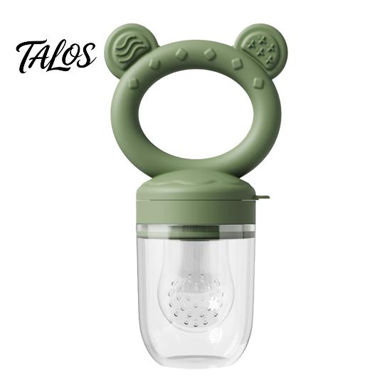 Soft Silicone Fruit Pacifier Baby Feeder/Mold, Food Training Teething Relief Pacifier, Easy Feeder to Hold Safe Chewer for Infants Travel Self Feeding