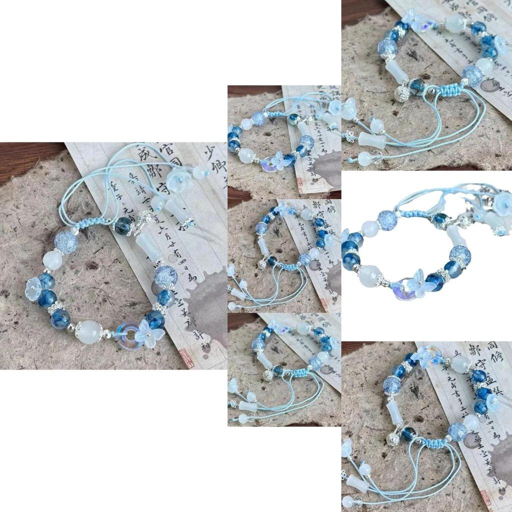 Chinese Floral Beaded Bracelet For Women Adjustable Handmade New Design