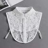 Women's Versatile Lace Ruffle Doll Collar - Breathable and Stylish False Collar for Casual Wear