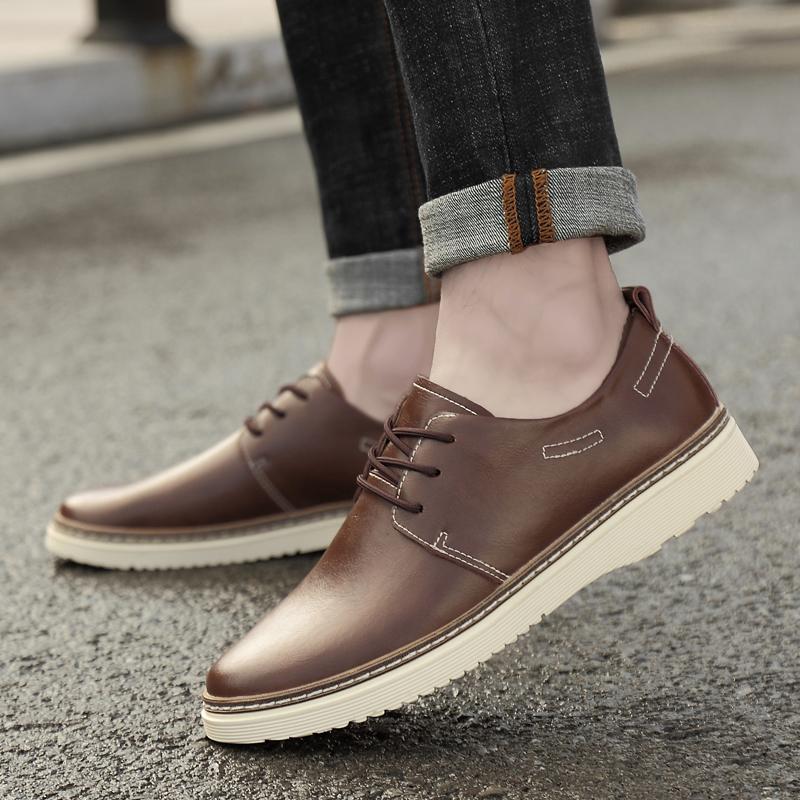Fashion Trendy minimalist style men's sneakers Comfortable outdoor party and office leather shoes Casual  men leather shoes Hot selling