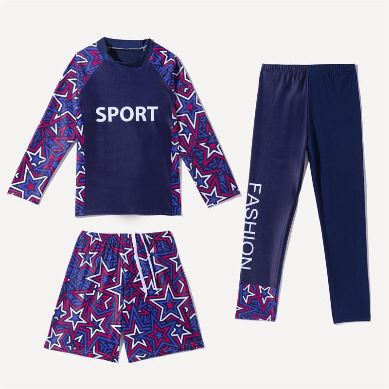 Kids' Long-Sleeve Sun Protection 3-Piece Set