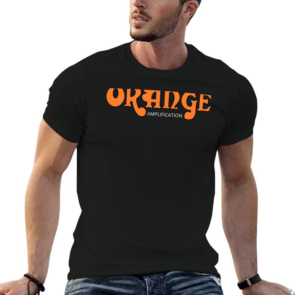 Orange Amplification T-Shirt Weiches Baumwoll-T-Shirt