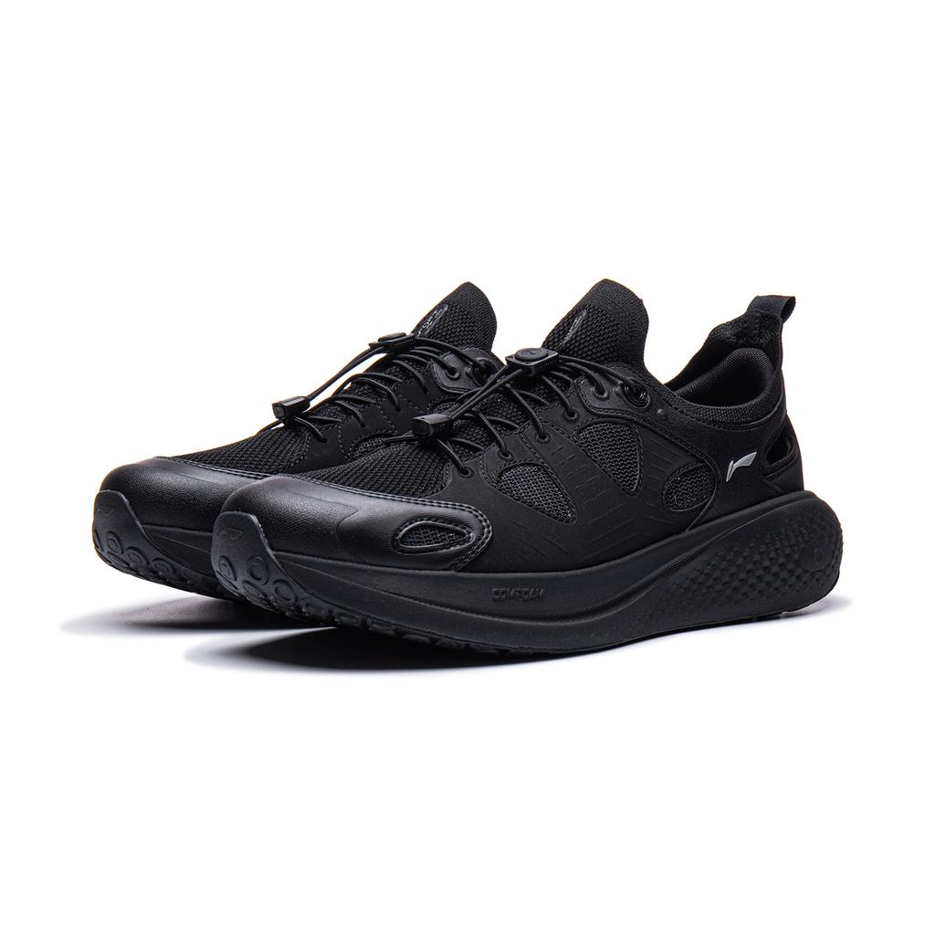 Li Ning Sports Life Collection Casual Shoes Men's Low Top Black AGLW137-1