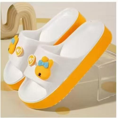 

Летние модные мультяшные милые кролики на толстой подошве нескользящие пляжные тапочки для женщин домашние тапочки из ЭВА 40-41