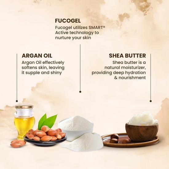 The Skin Story Arganowy Balsam do Ciała Infinity dla Skóry Suchej, Długotrwałe Nawilżenie, i Przeciwdziałający Starzeniu z Olejem Arganowym, Masłem Shea i 280ml
