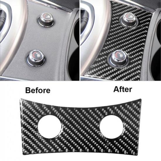 Carbon Fiber Interior Seat Heated Button Cover Trim For Infiniti G37 Sedan