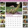 Calendario da parete divertente 2026 Gen. 2026 - Dic. 2026 Pianificatore Mensile 12 Mesi Regali Scherzosi Elefante Bianco per Decorazione Ufficio Domestico